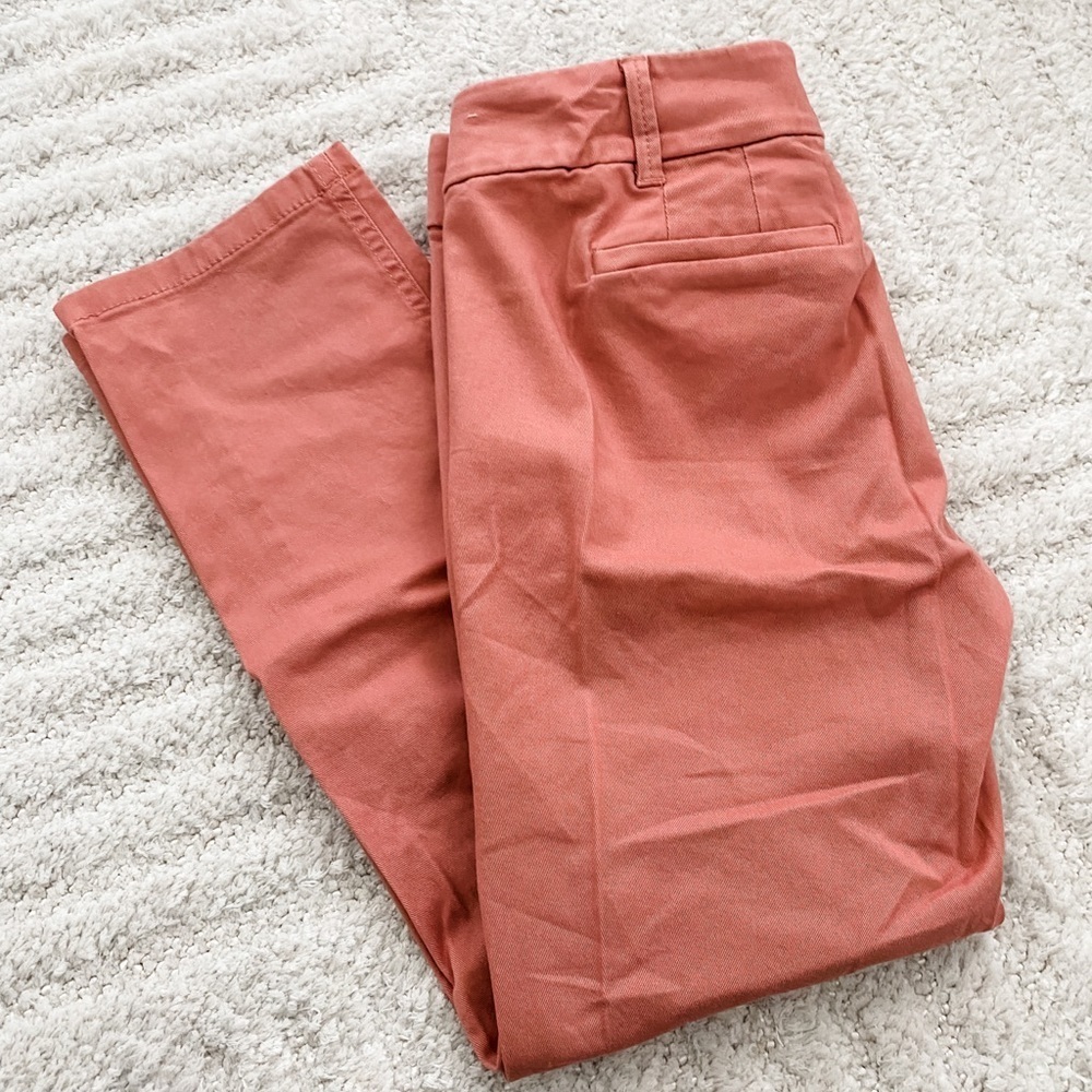 Loft - Women’s 2 Petite Red Cropped Chinos - Picture 3 of 5